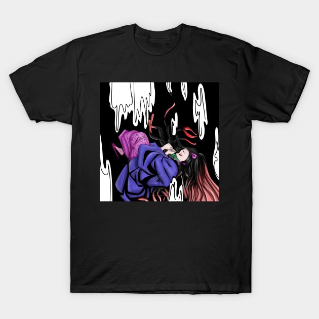 nezuko dreaming T-Shirt by jorge_lebeau